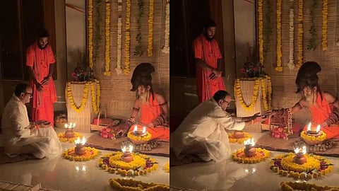 UP Deputy CM Brajesh Pathak Meets Riteshwar Maharaj at Anand Dham Ashram