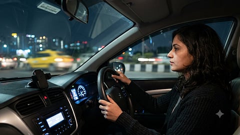 woman traveling alone by car Keep these 7 things in mind srs13