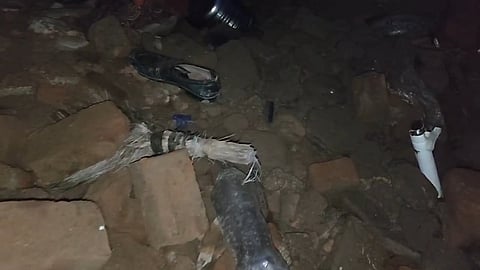 Collapsed House Roof in Dabra
