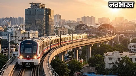 Metro coaches will be placed onto the tracks at Thane's Teen Hath Naka