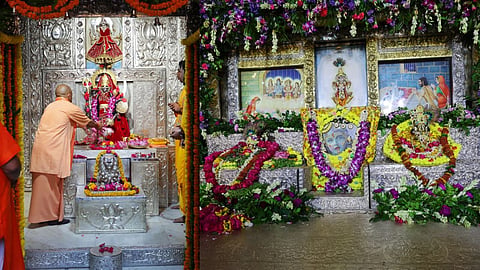 CM Yogi Adityanath Visits Krishna Janmabhoomi in Mathura on Janmashtami, Offers Prayers to Bal Krishna