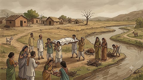 wardha 33 villages without cremation ground
