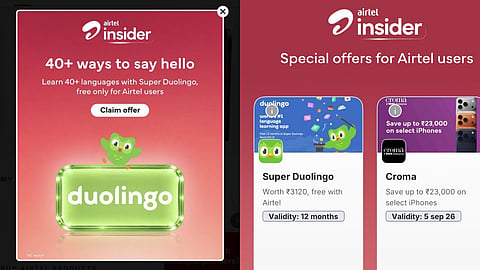 Airtel 376 million subscribersGet Duolingo Super for free for 12 months srs13