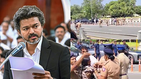 cm vijay convoy security breach