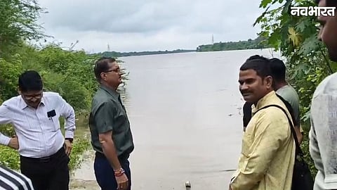 Sindh River rising water level in Datia