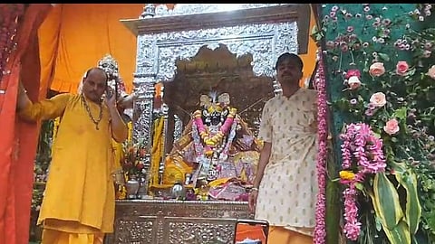 Vrindavan Banke Bihari Temple Celebrates Nandotsav with Dadhi Kandhau Tradition
