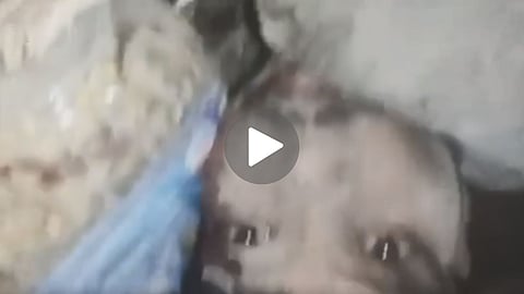 delhi building collapse inside video