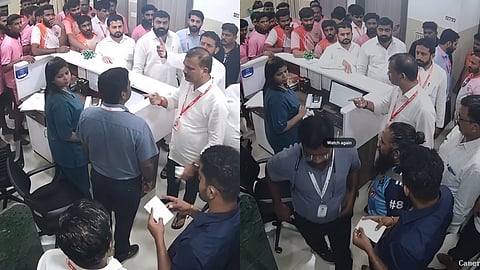 Shiv Sena Workers Assaulting Palghar Hospital Staff