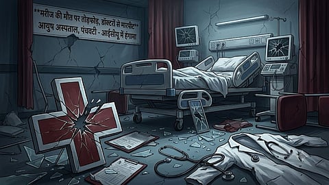 ashik ayush hospital patient death doctors assault