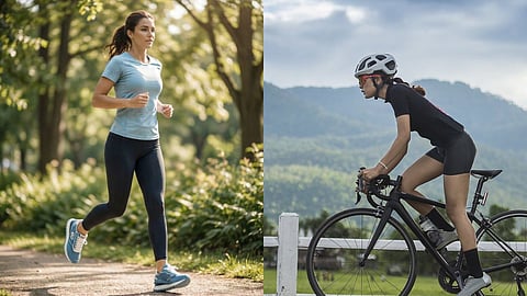 Running vs cycling which is better for weight loss fitness RRS05