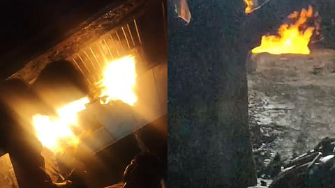 Mathura PNG Gas Pipeline Fire 3 Injured After Gas Leak Blaze Kosi Kalan Colony