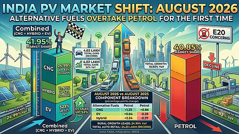 Explainer petrol cars CNG, hybrid, and EV sales combined overtaken August figures srs13