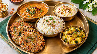 Aja ekadashi vrat ki thali 5 farali recipes RRS05