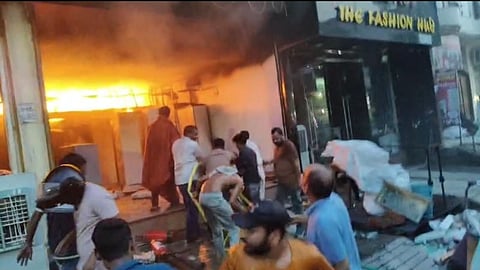 Mathura Furniture Showroom Fire at Pandey Furniture, Goods Worth Lakhs Destroyed