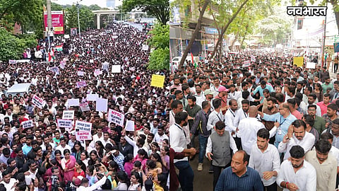mpsc students protest pune paper leak demands 