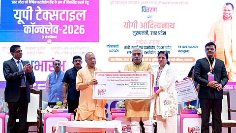 UP Textile Conclave 2026 Yogi Adityanath Targets Uttar Pradesh Global Textile Hub