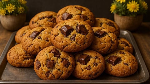 Chocolate chip cookies recipe soft chewy easy homemade RRS05