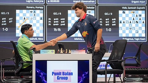 GCL 2026: Magnus Carlsen defeats Viswanathan Anand on time; APL Pipers at the top.