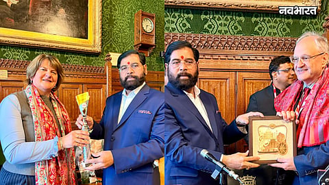 eknath shinde honored with three awards in london