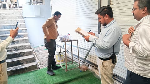 Indore Municipal Corporation seals buildings and basements over unauthorized use and violations.