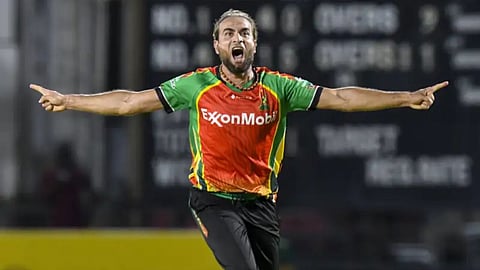 Imran Tahir's brilliant performance in the CPL; sets a record by taking 5 wickets at the age of 47.