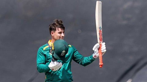 South Africa defeated Namibia by 99 runs; Jordan Hermann scored 150 runs on his ODI debut.