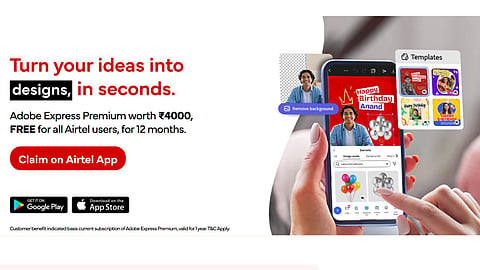 Adobe Express Premium In Airtel on Ganesh Chaturthi create unique greetings