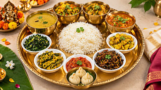 Ganesh chaturthi special thali satvik lunch bhog recipes ganpati food menu.