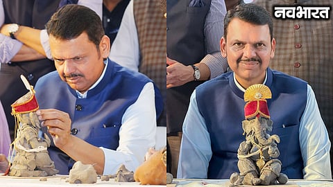 Fadnavis devoted to the service of the deity; crafted an idol of Ganpati
