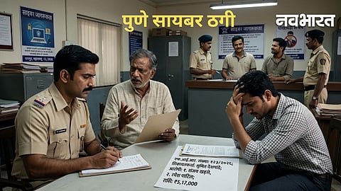 A representative scene of police station job-related fraud