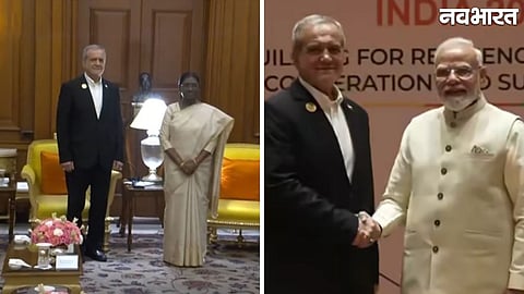 Iranian President Masoud Pezeshkian Meets President Droupadi Murmu