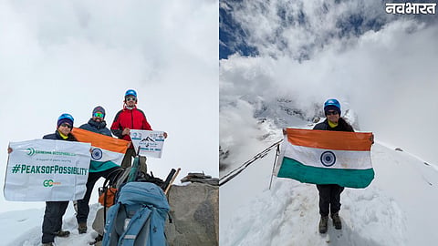 Lucknow Mountaineer Poorva Dhawan Scale Rudragaira Peak