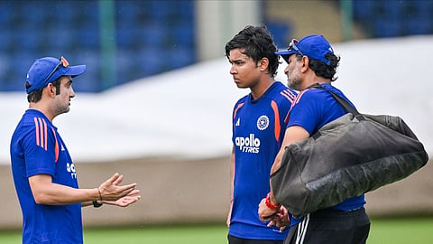 vaibhav sooryavanshi with gautam gambhir