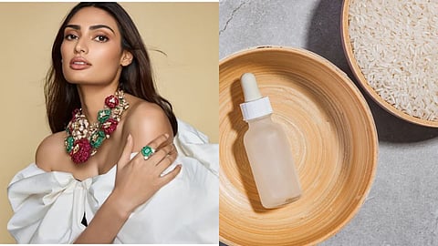 Athiya shetty rice water for pigmentation skin care hack rrs05