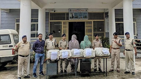GRP officers seize nearly 75 kg of doda chura from two women