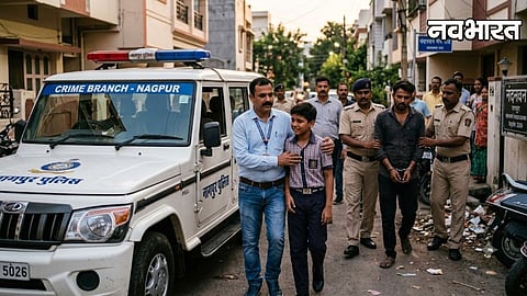 Scene Of The Kidnapper's Arrest By The Police