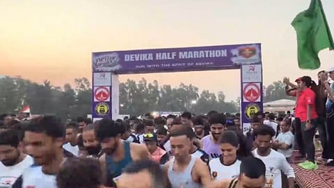Devika Half Marathon organized for the first time in Udhampur; around 1,000 runners participated.