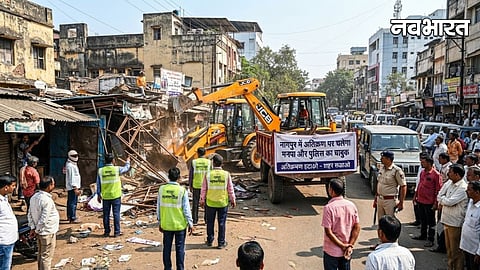 Nagpur Police Anti Encroachment Drive