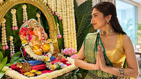 Ganpati darshan looks 6 saree outfit ideas for Ganesh Chaturthi.