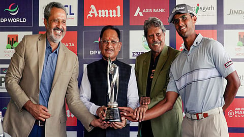132 golfers gather for the Naya Raipur Open 2026; Kapil Dev and Vishnu Deo Sai inaugurate the event.