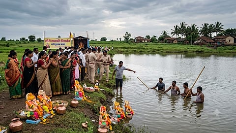 katol nagpur gauri visarjan drowning jhilpa news