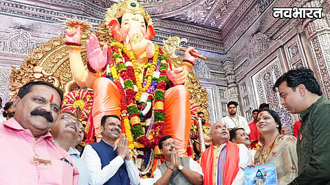 Nitin Nabin Lalbaugcha Raja Darshan