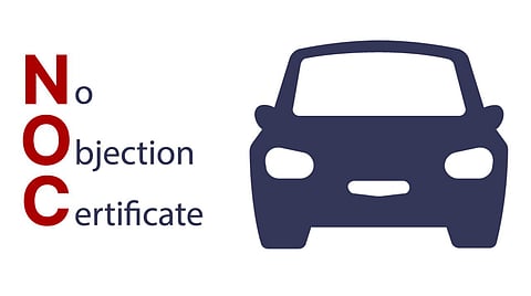 Is an NOC required to drive a car from another state 12-month rule 