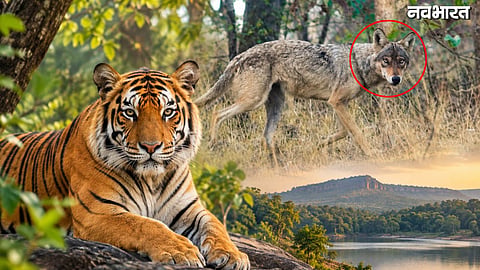 Indian Grey Wolf adds to the uniqueness of MP tiger reserve