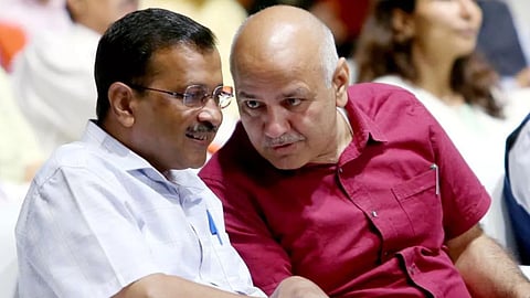 Manish Sisodia Arvind Kejriwal AAP Meeting