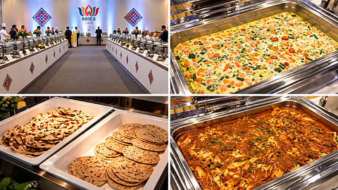 Brics dinner menu 2026 khandvi gucchi millet pulao jalebi.