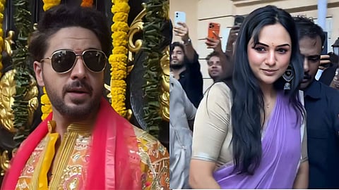 Akanksha Chamola And Gaurav Khanna Ganpati Celebration