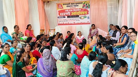 bhandara anganwadi diet rate hike citu protest