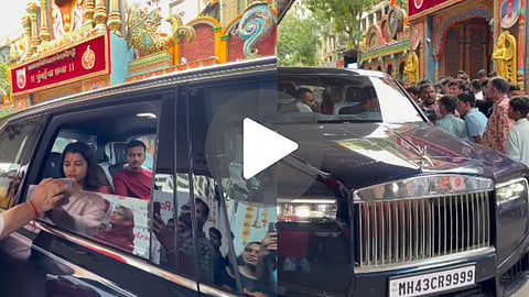 Maithili Thakur Lalbaugcha Raja Darshan Video