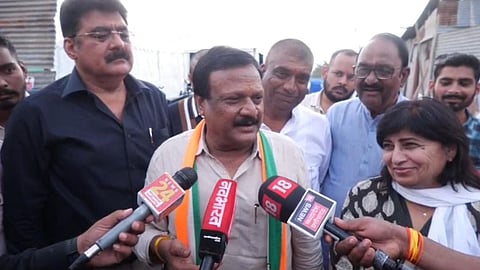 Congress leader Sajjan Singh Verma addresses the media and criticizes the BJP and Madhya Pradesh government.